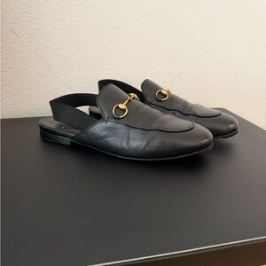 Gucci Princetown Slingback Loafers, RARE, Size 38